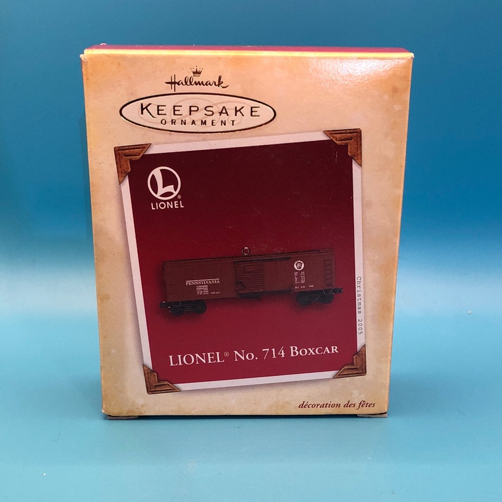 Hallmark Lionel No. 714 Boxcar Keepsake Ornament - Red